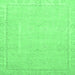 Square Machine Washable Abstract Emerald Green Modern Area Rugs, wshabs2589emgrn