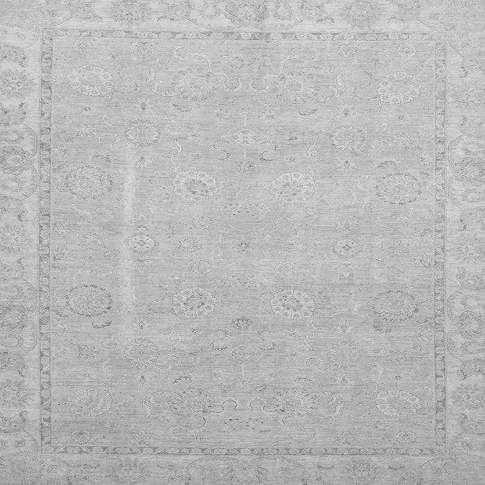 Square Abstract Gray Modern Rug, abs2589gry