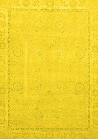 Abstract Yellow Modern Rug, abs2589yw