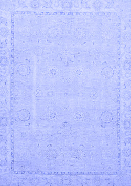 Abstract Blue Modern Rug, abs2589blu