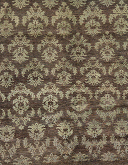 Abstract Dark Brown Modern Rug, abs258