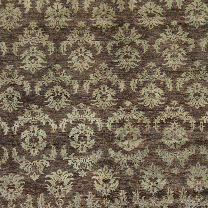 Abstract Dark Brown Modern Rug, abs258