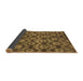 Sideview of Abstract Brown Modern Rug, abs258brn