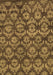 Abstract Brown Modern Rug, abs258brn