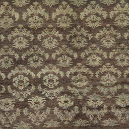 Square Machine Washable Abstract Dark Brown Rug, wshabs258