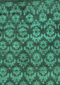 Abstract Turquoise Modern Rug, abs258turq