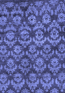 Abstract Blue Modern Rug, abs258blu