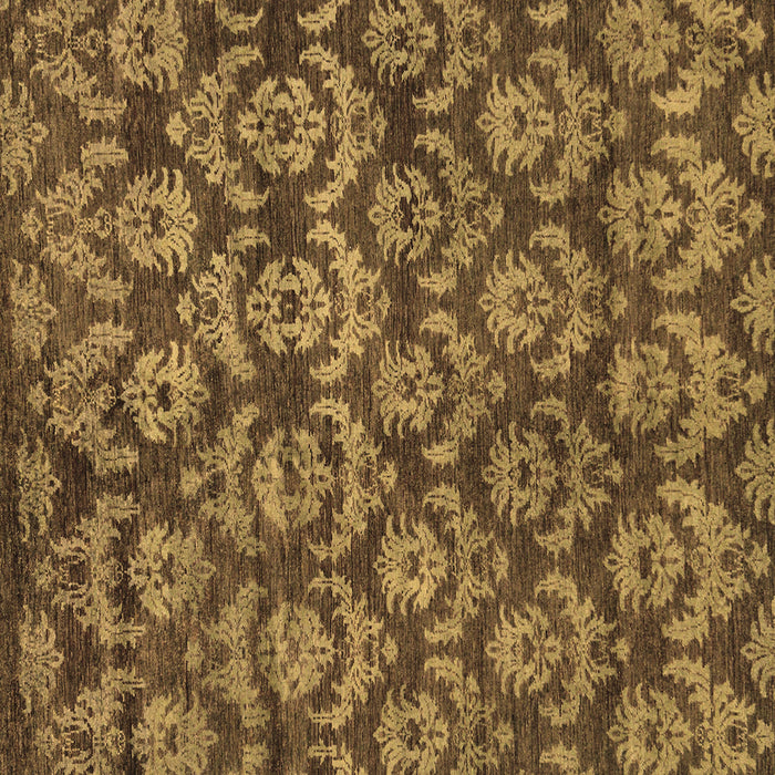 Square Abstract Brown Modern Rug, abs258brn