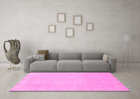 Machine Washable Abstract Pink Modern Rug, wshabs2590pnk