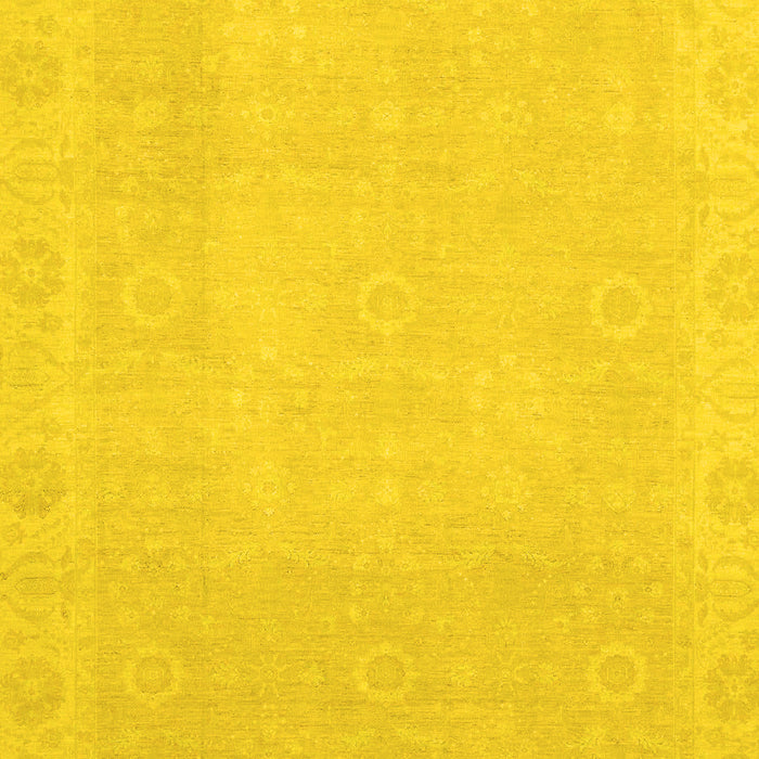 Machine Washable Abstract Yellow Modern Rug, wshabs2590yw