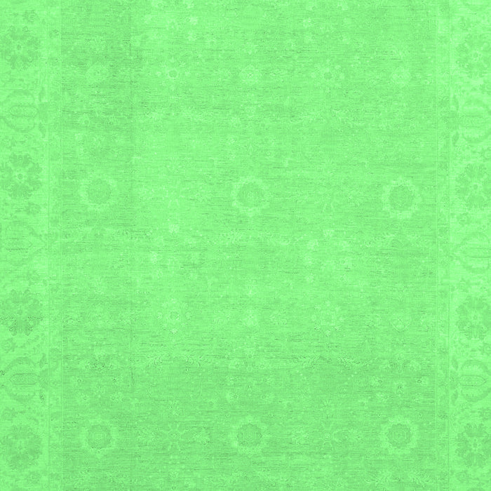 Machine Washable Abstract Emerald Green Modern Area Rugs, wshabs2590emgrn