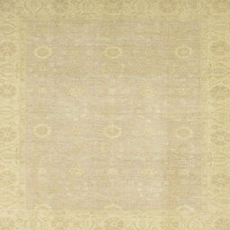 Square Machine Washable Abstract Brown Gold Rug, wshabs2590