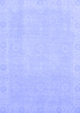 Abstract Blue Modern Rug, abs2590blu