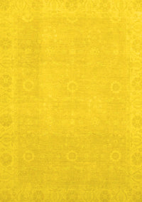 Abstract Yellow Modern Rug, abs2590yw