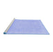 Sideview of Machine Washable Abstract Blue Modern Rug, wshabs2590blu