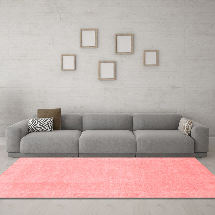 Modern Red Washable Rugs