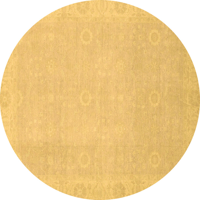 Round Machine Washable Abstract Brown Modern Rug, wshabs2590brn