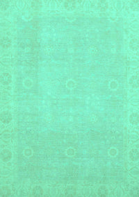 Abstract Turquoise Modern Rug, abs2590turq