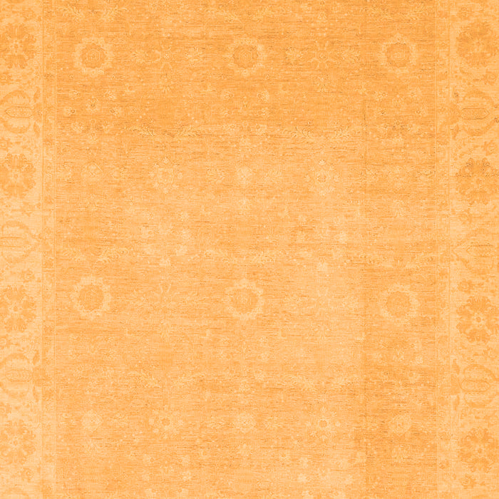 Machine Washable Abstract Orange Modern Area Rugs, wshabs2590org