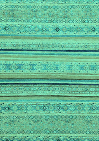 Abstract Turquoise Modern Rug, abs2591turq