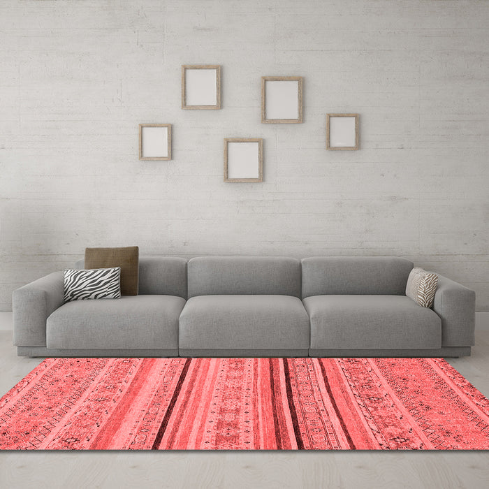 Modern Red Washable Rugs