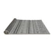 Sideview of Abstract Gray Modern Rug, abs2591gry