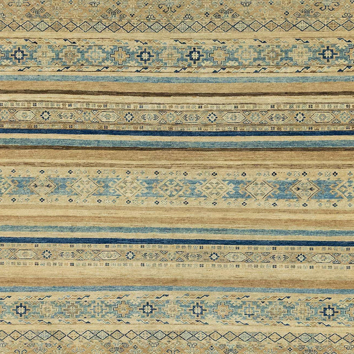 Abstract Dark Green Modern Rug, abs2591