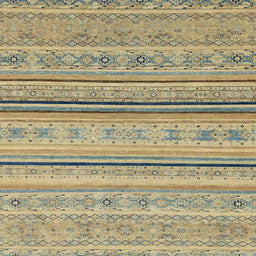 Square Abstract Dark Green Modern Rug, abs2591