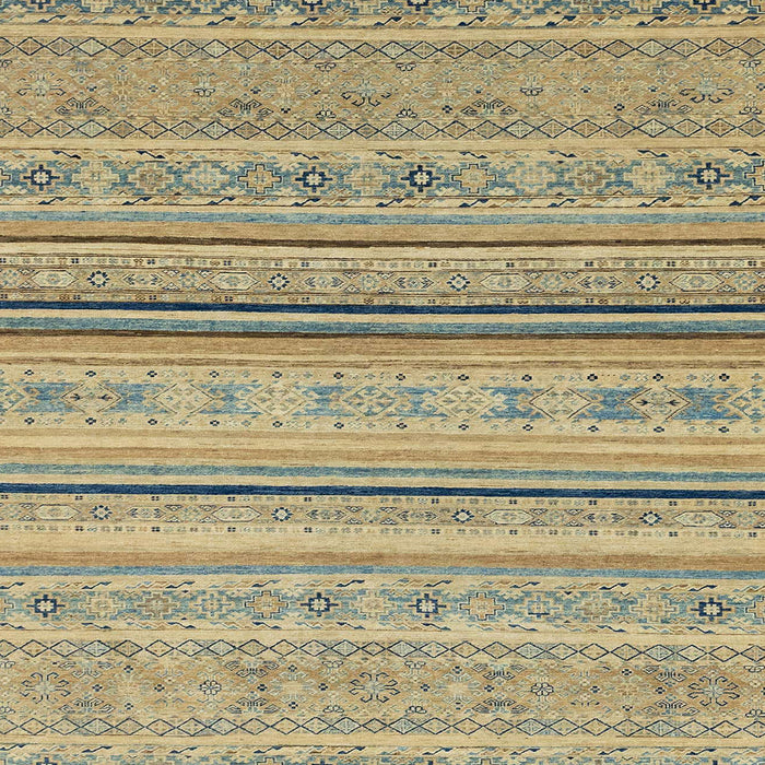 Square Machine Washable Abstract Dark Moccasin Green Rug, wshabs2591