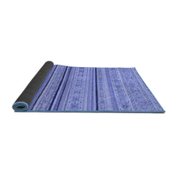 Sideview of Abstract Blue Modern Rug, abs2591blu