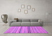 Machine Washable Abstract Purple Modern Area Rugs in a Living Room, wshabs2591pur