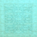 Square Oriental Light Blue Traditional Rug, abs2592lblu