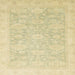 Square Machine Washable Abstract Brown Gold Rug, wshabs2592