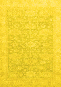 Oriental Yellow Traditional Rug, abs2592yw