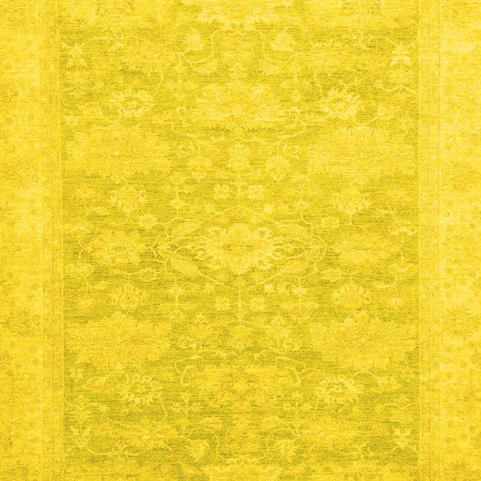 Oriental Yellow Traditional Rug, abs2592yw