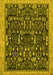 Machine Washable Abstract Yellow Modern Rug, wshabs2593yw