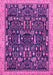 Machine Washable Abstract Pink Modern Rug, wshabs2593pnk