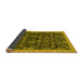 Sideview of Abstract Yellow Modern Rug, abs2593yw