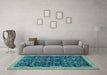 Machine Washable Abstract Light Blue Modern Rug in a Living Room, wshabs2593lblu