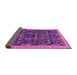 Sideview of Abstract Pink Modern Rug, abs2593pnk