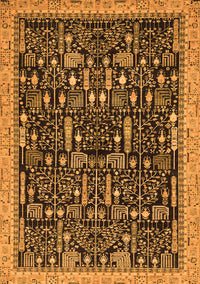 Abstract Orange Modern Rug, abs2593org