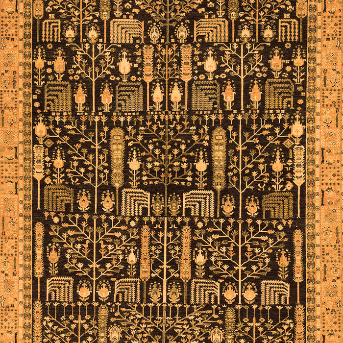 Abstract Orange Modern Rug, abs2593org