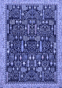 Abstract Blue Modern Rug, abs2593blu