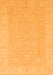 Machine Washable Abstract Orange Modern Area Rugs, wshabs2594org