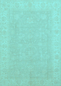 Abstract Light Blue Modern Rug, abs2594lblu