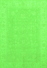 Abstract Green Modern Rug, abs2594grn