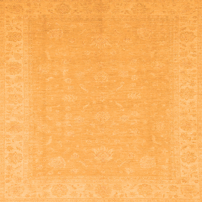 Square Abstract Orange Modern Rug, abs2594org