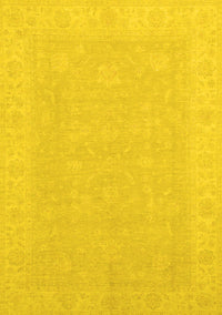 Abstract Yellow Modern Rug, abs2594yw