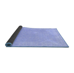 Sideview of Abstract Blue Modern Rug, abs2594blu