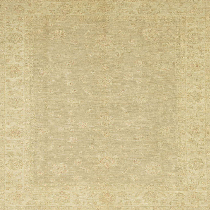 Square Machine Washable Abstract Metallic Gold Rug, wshabs2594